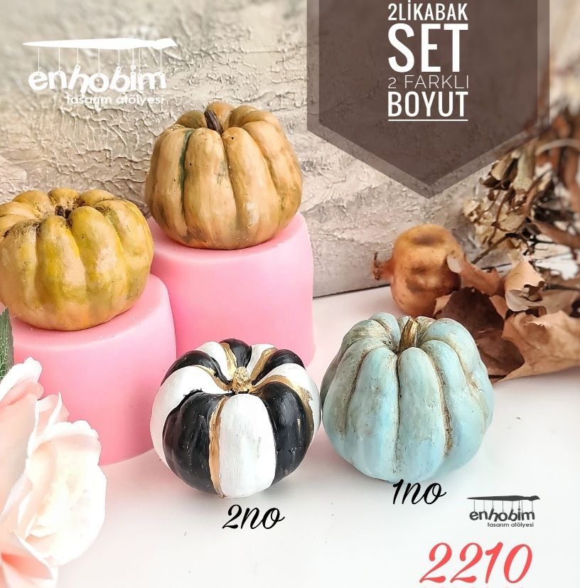 Kabak 2li Set silikon kalıp