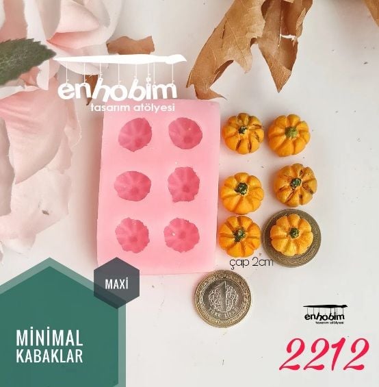 Minimal Kabaklar 6lı max boy silikon kalıp