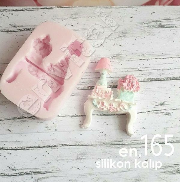 Çiçekli dresuar silikon kalıp