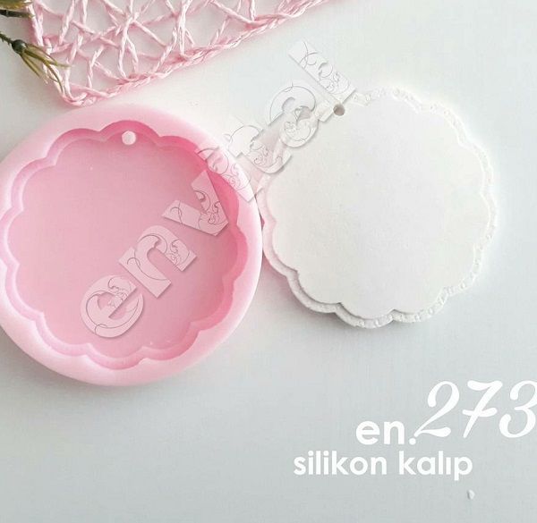 Yuvarlak papatya taban silikon kalıp