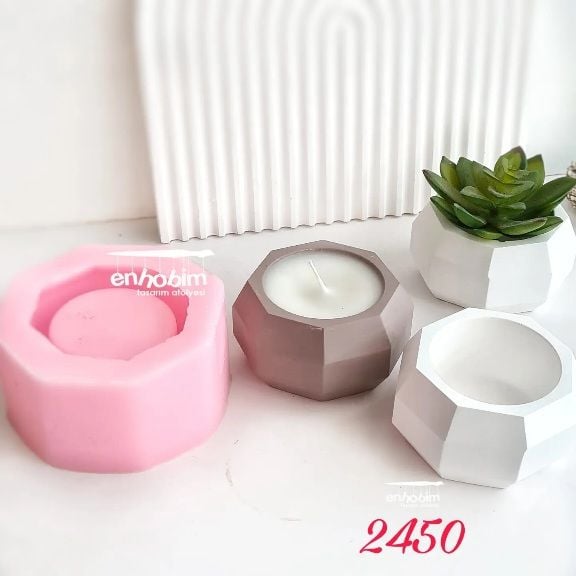 Geometrik MUM KABI ve SAKSI silikonkalıp