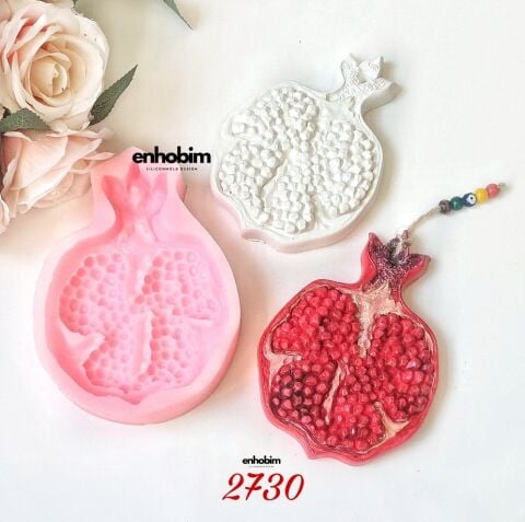 Nar 2 boyut Duvar Süsü silikon Kalıp