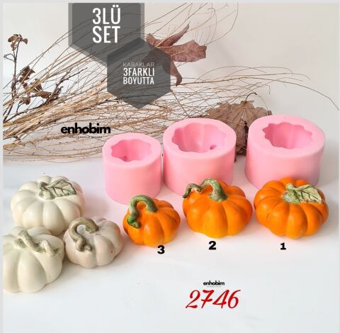 3Lü SET KABAKLAR Silikonkalıp