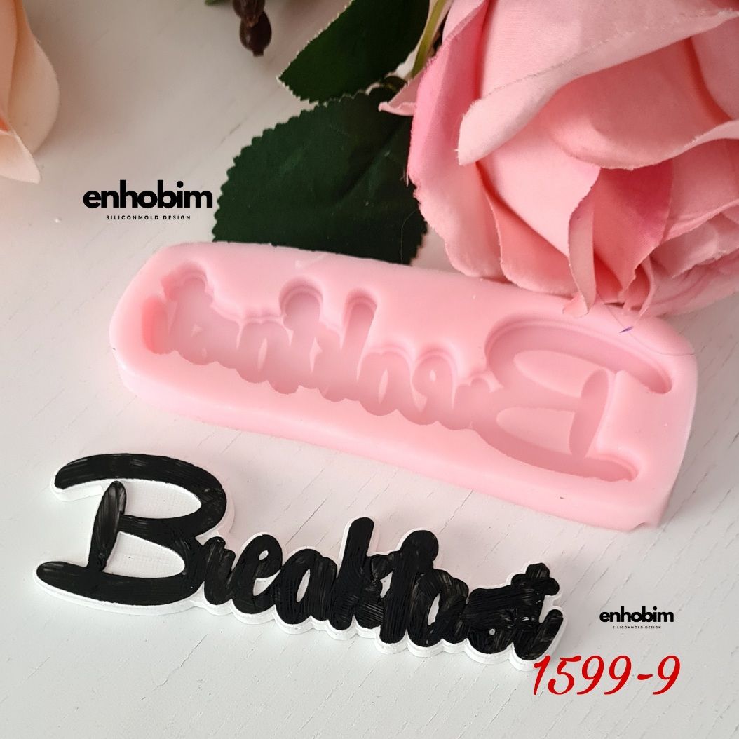 En Mutfak Etiket adet Breakfast Silikon Kalıbı