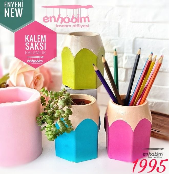 Saksı Kalemlik Silikon kalıp