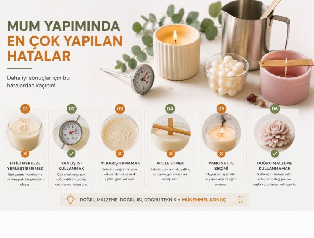 Mum Yapımında En Sık Yapılan Hatalar