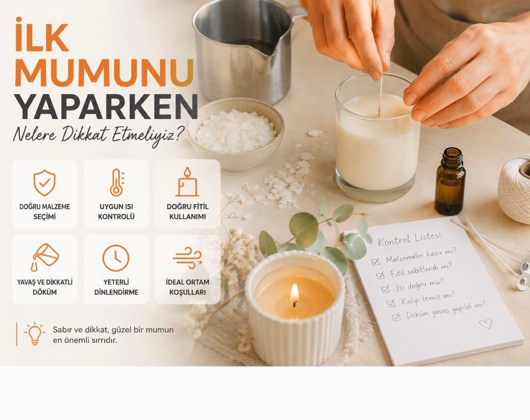 İlk Mumunuzu Yaparken Nelere Dikkat Etmelisiniz?