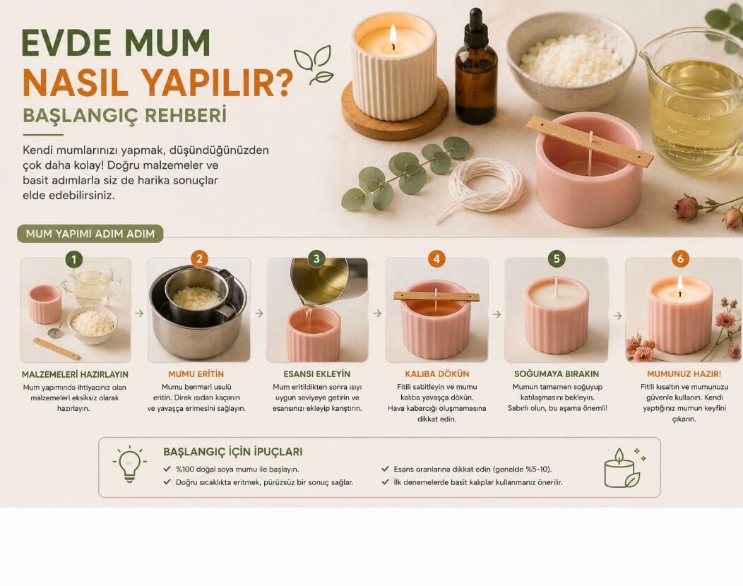Evde mum nasıl yapılır? Başlangıç Rehberi