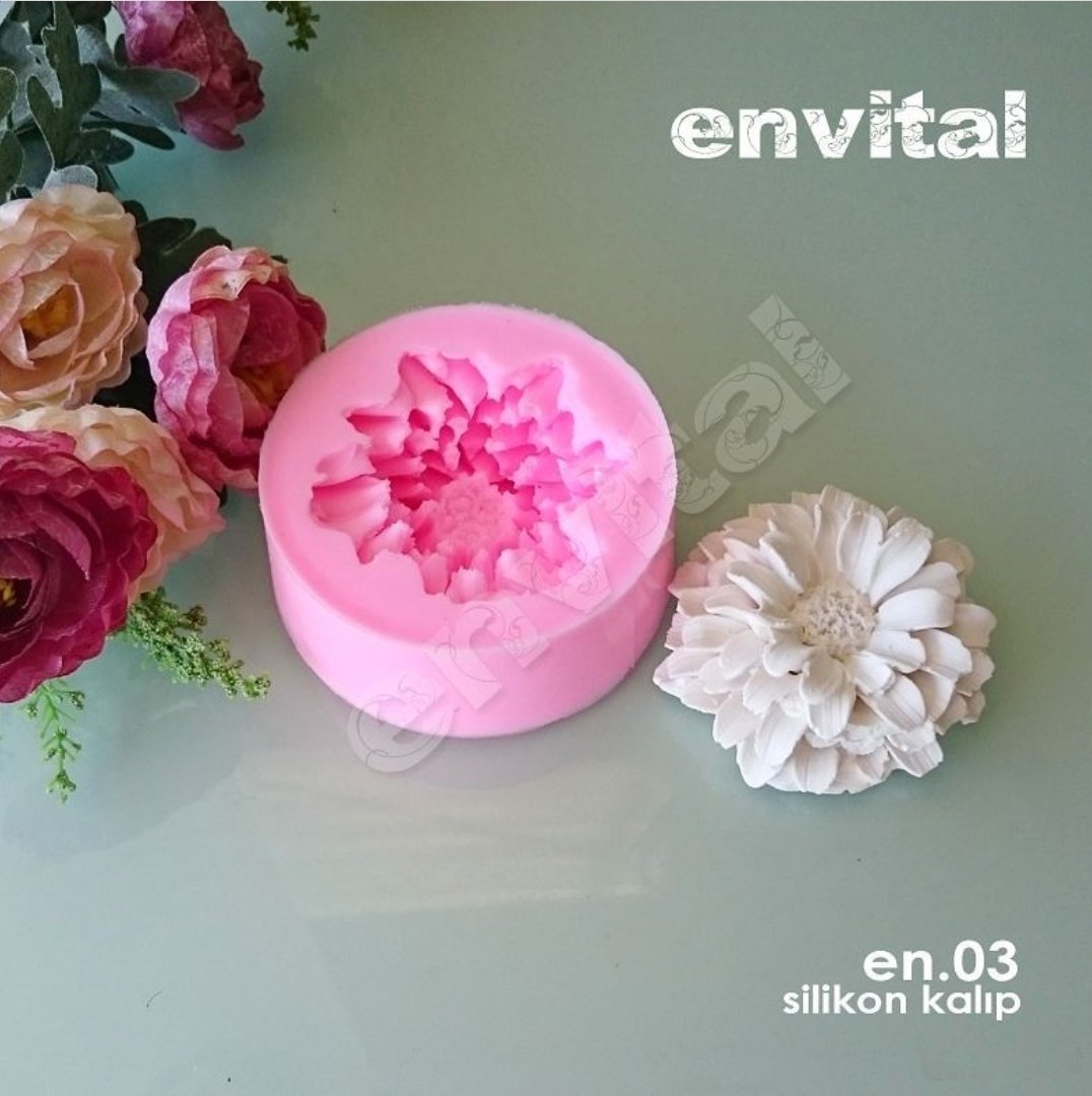 Kasımpatı çiçek silikon kalıp