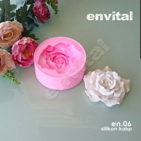 Açmış Gül Silikon kalıp