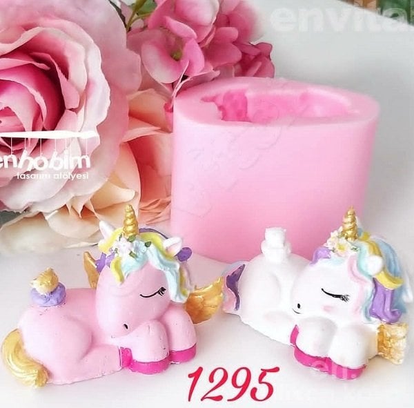 Uyuyan unicorn silikon kalıp