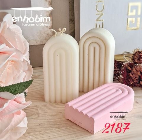 Mum  Gökkuşağı silikon  kalıp