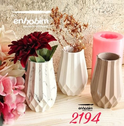 Vazo Küçük Geometrik silikon kalıp