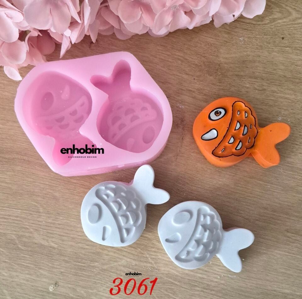 Balık 2li Set Silikon Kalıp
