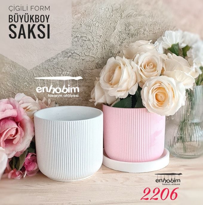 Saksı Büyük Silikon kalıp