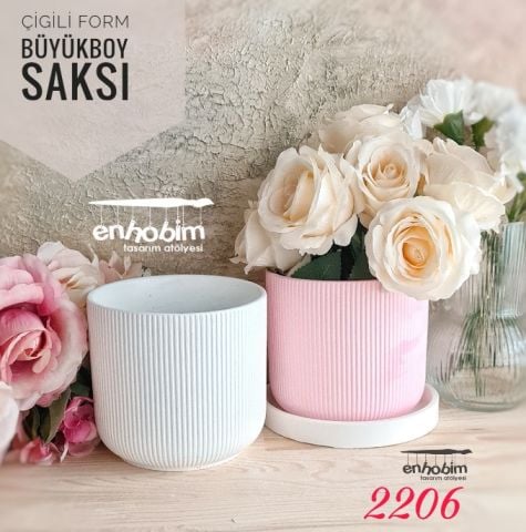 Saksı Büyük Silikon kalıp