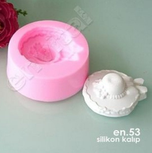Kız bebek şapka silikon kalıp