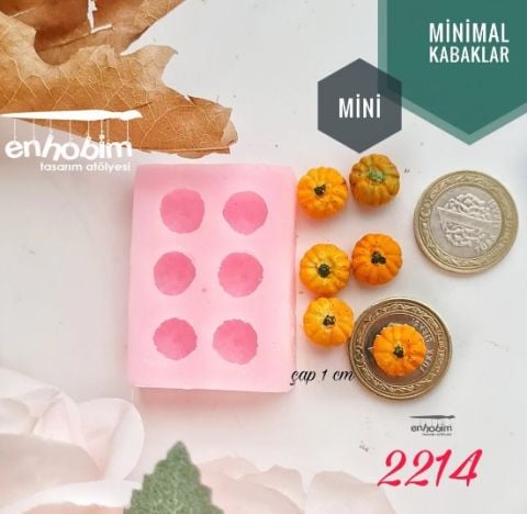 Minimal Kabaklar 6lı mini Boy silikon kalıp