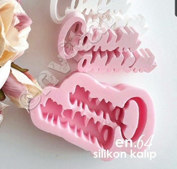 Canım annem yazı silikon kalıp