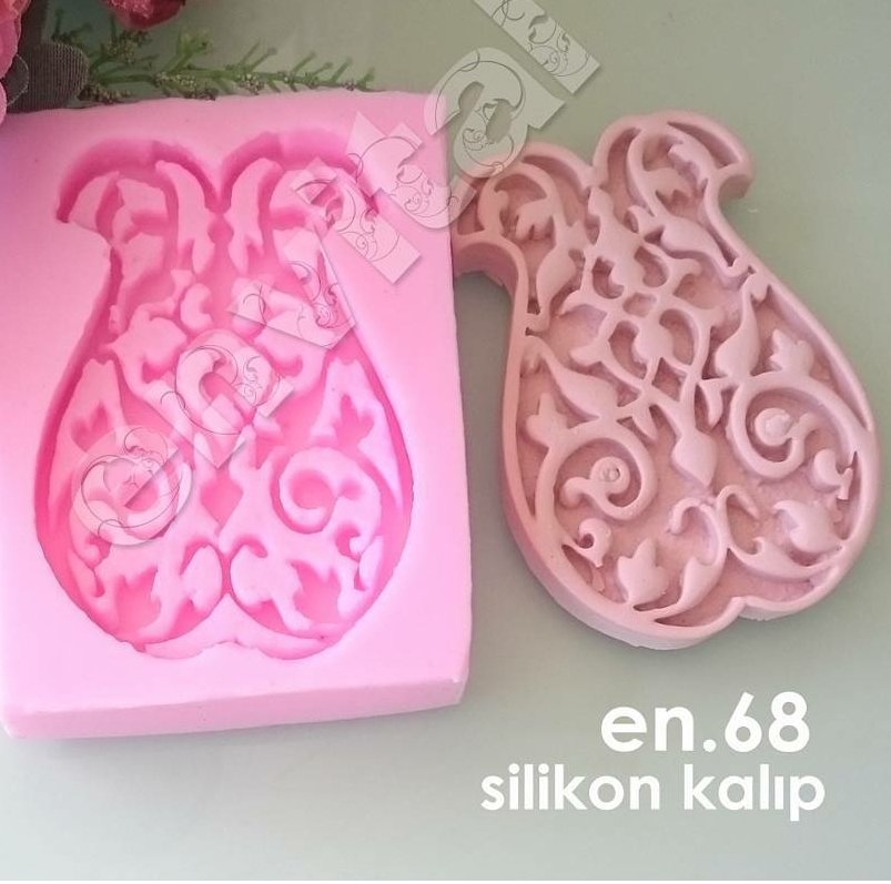 Desenli lale silikon kalıp