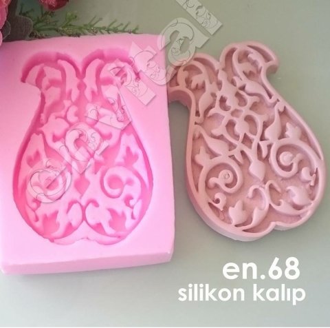 Desenli lale silikon kalıp