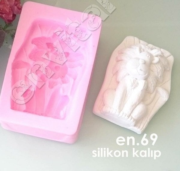 Tabanda aslan silikon kalıp