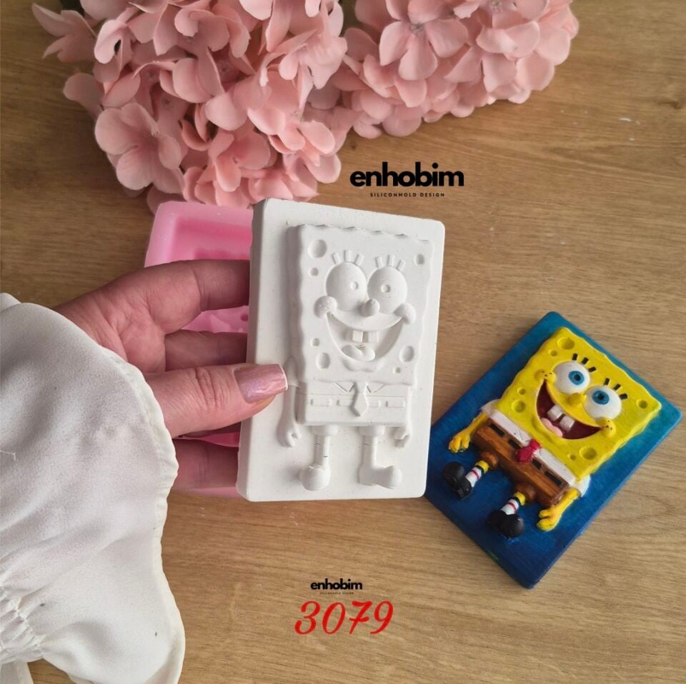 Sünger Bob Boyama Seti Silikon Kalıp