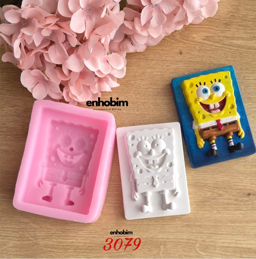 Sünger Bob Boyama Seti Silikon Kalıp