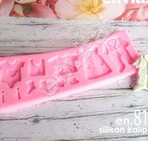 Sıralı bebek objeler silikon kalıp