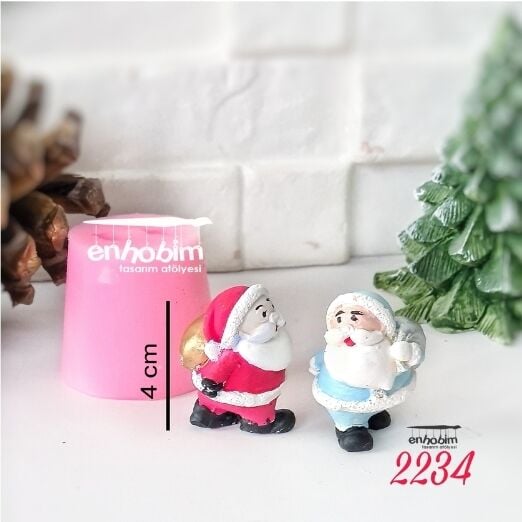 Heybeli Noel Baba Silikon kalıp
