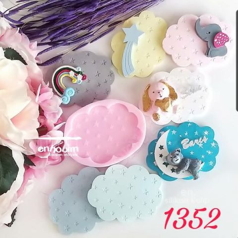 Yıldızlı Bulut Taban silikon kalıp