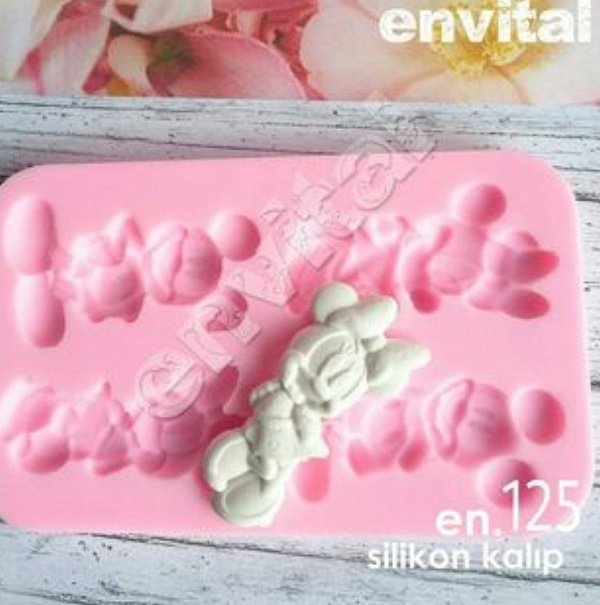Mini mickey mouse silikon kalıp