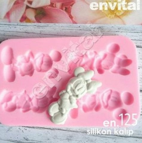 Mini mickey mouse silikon kalıp