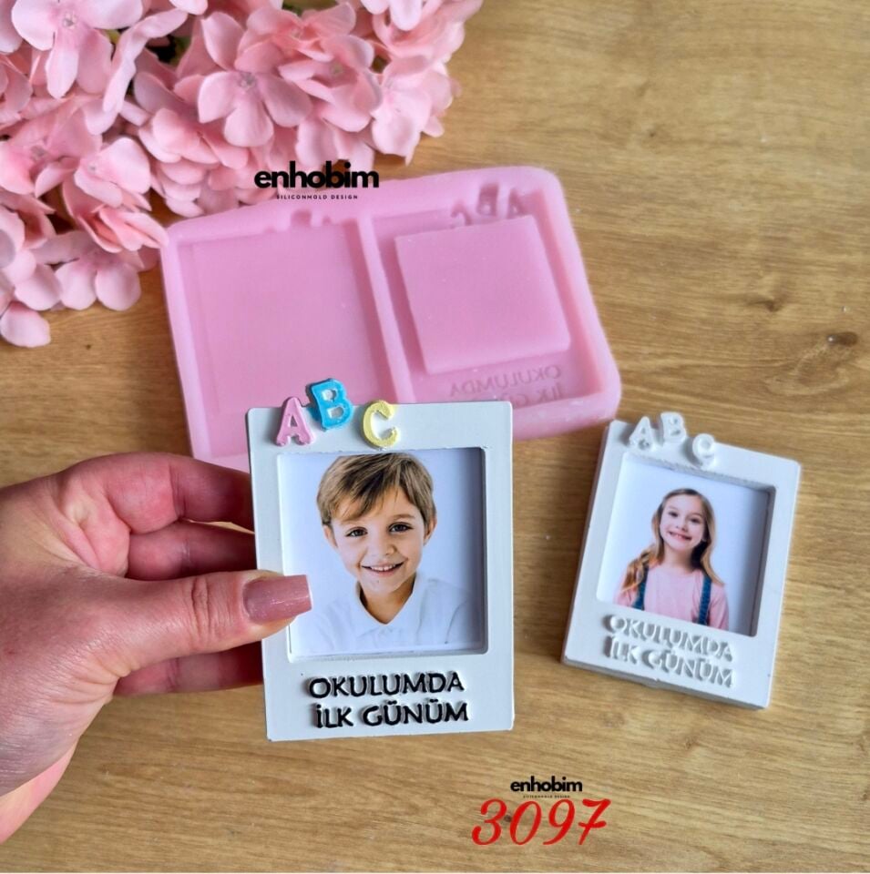 Okulumda İlk Günüm Çerçeve Boyama Seti Silikon Kalıp