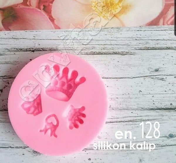 4li minik taçlar silikon kalıp