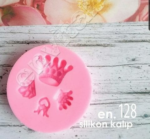 4li minik taçlar silikon kalıp