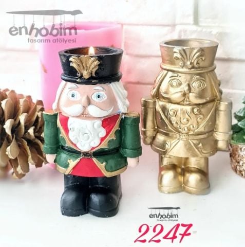 Kurşun Asker Tealight Silikon Kalıp