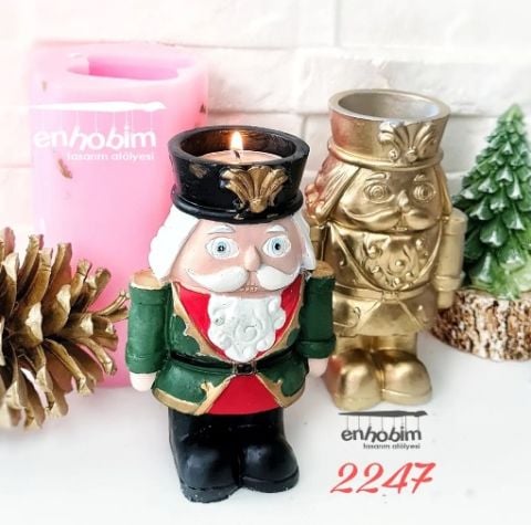 Kurşun Asker Tealight Silikon Kalıp