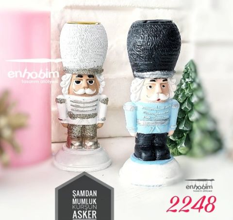 Kurşun Asker Şamdan Silikon Kalıp