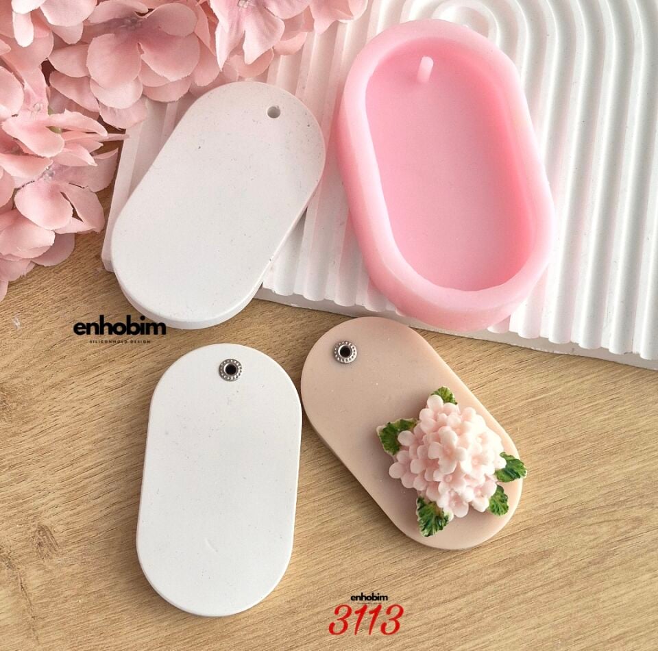 Tabanlık düz oval silikonkalıp