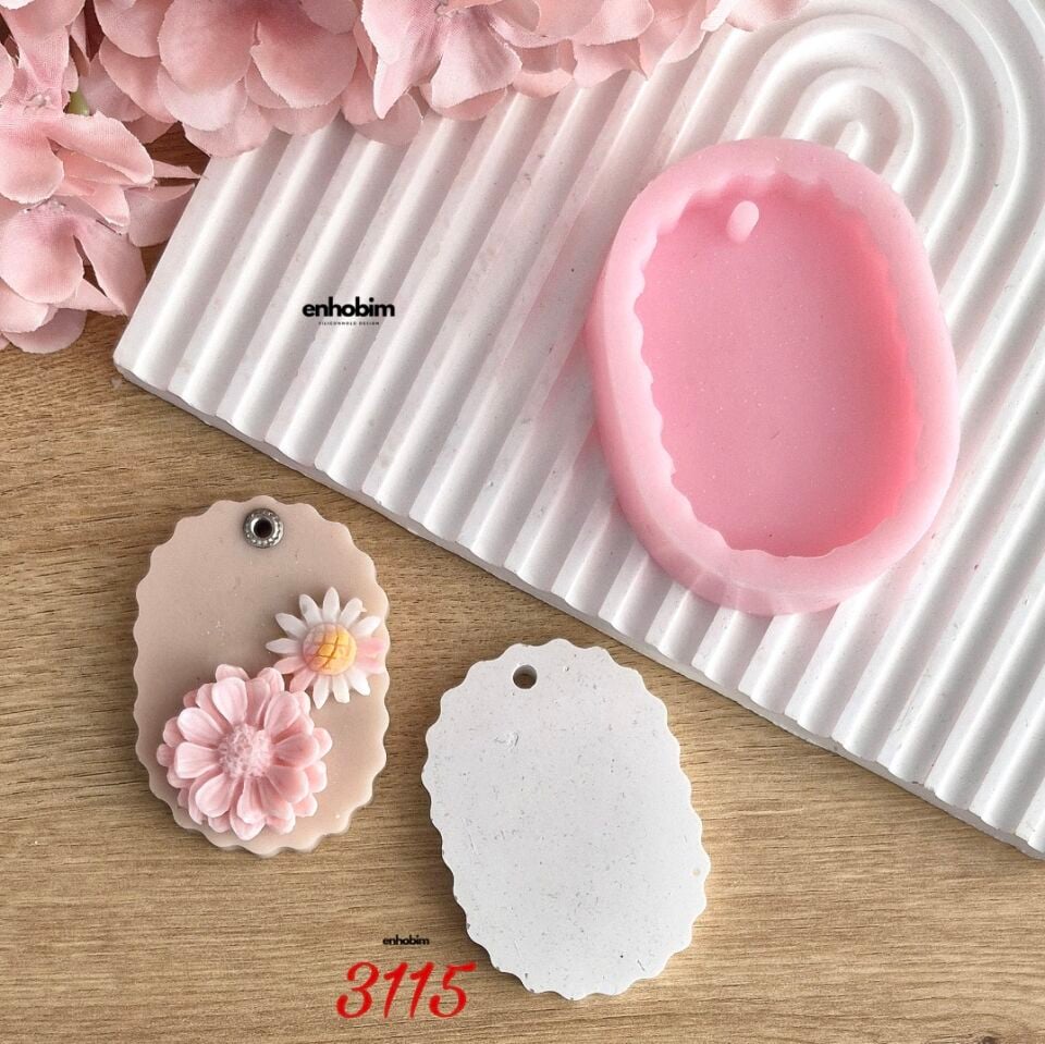 Taban oval tırtıklı silikonkalıp