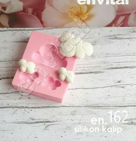 3lü minik bulut silikon kalıp