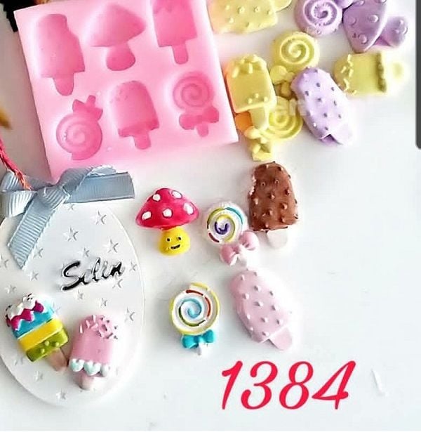 Minyatur dondurma şekeri çoklu