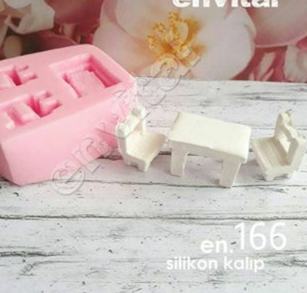 Masa sandalye set silikon kalıp