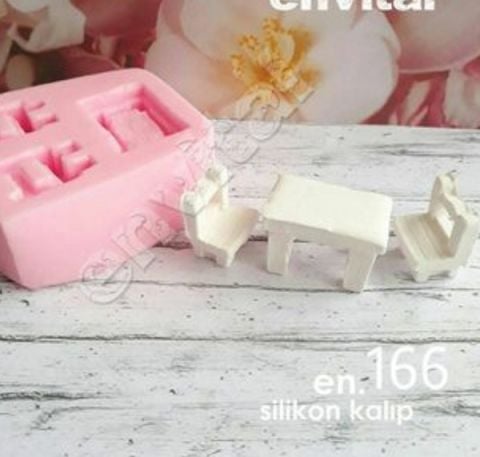 Masa sandalye set silikon kalıp