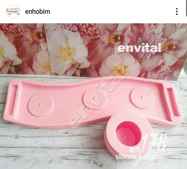 Oval mumluk 2li set silikon kalıp