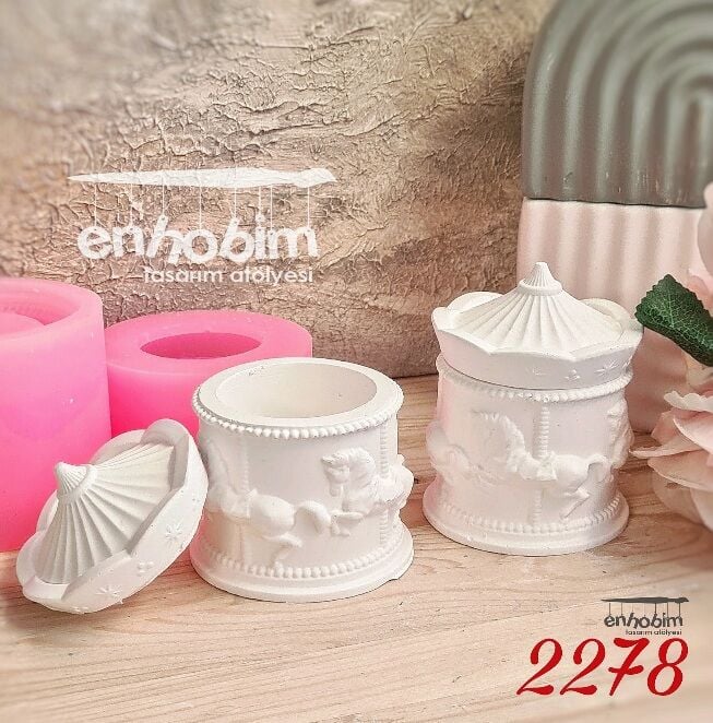 Atlı karınca  Carousel  KUTU Silikon kalıp