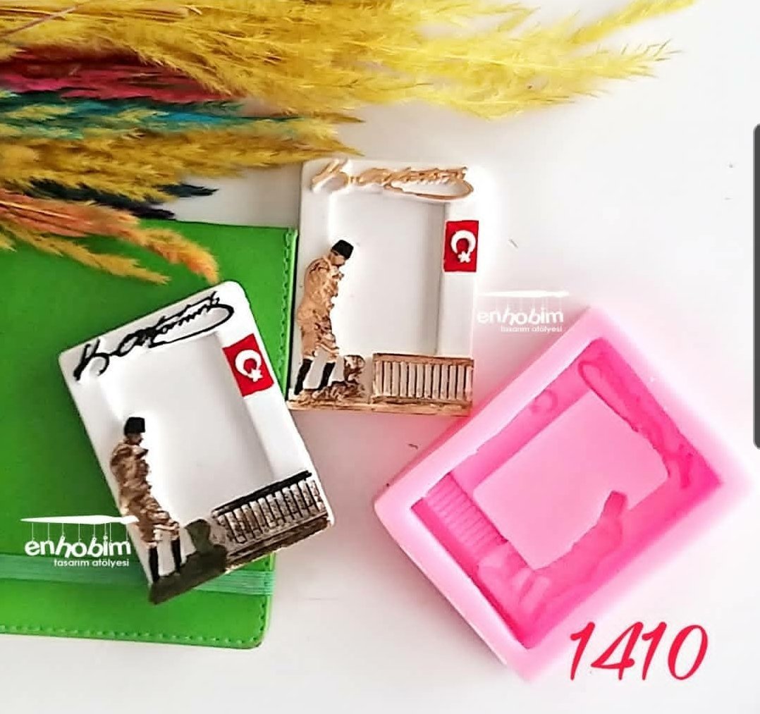 Atatürk Kocatepe mini çerçeve silikon kalıp