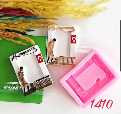 Atatürk Kocatepe mini çerçeve silikon kalıp