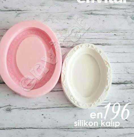 Minik oval çerçeve silikon kalıp